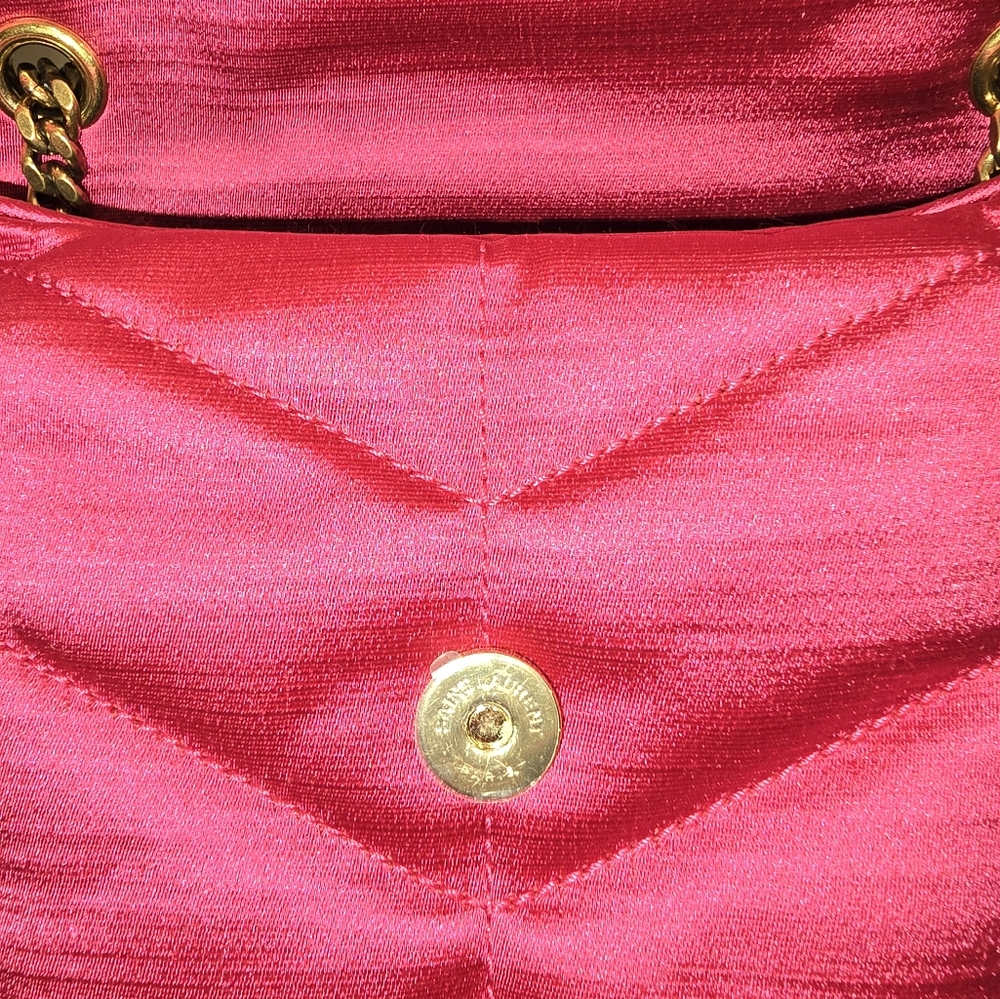 YSL Pink Toy Puffer Quilted Handbag - Picture 10 of 13